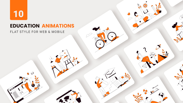 Education School Animations - Flat Concept