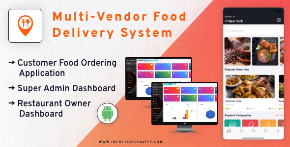 Multi Restaurant - Food ordering Android App with Admin Panel