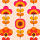 60s Seamlesss Retro Floral Pattern - GraphicRiver Item for Sale