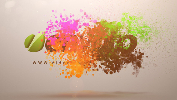 Colorful Particles Logo Animation