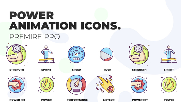 Power & Haste - MOGRT Icons