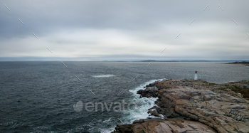 oast of the Atlantic Ocean. Taken in Peggy Cove, near Halifax, Nova Scotia, Canada.