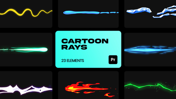 Cartoon Rays VFX for Premiere Pro