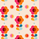 Seamless 60s Flower Pattern - GraphicRiver Item for Sale