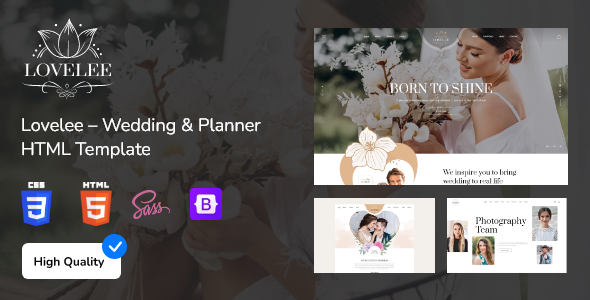 Lovelee – Wedding & Planner HTML Template