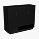 Black Wooden Cabinet - 3DOcean Item for Sale