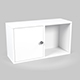 Wall Shelf with Door - 3DOcean Item for Sale