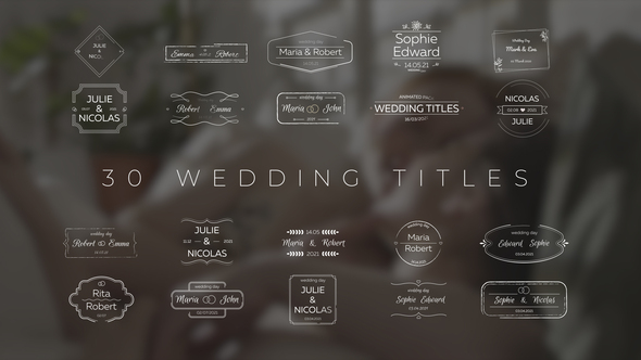 Wedding Titles alt