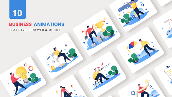 Business Agency Animations - Flat Concept alt