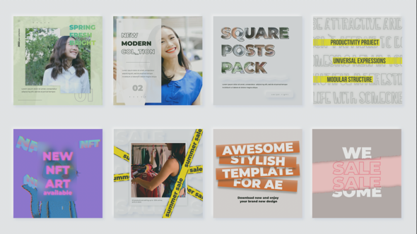 Social Media Posts Pack #3