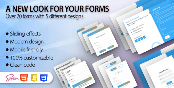 S Forms - Forms Built on Sass HTML5 and CSS3