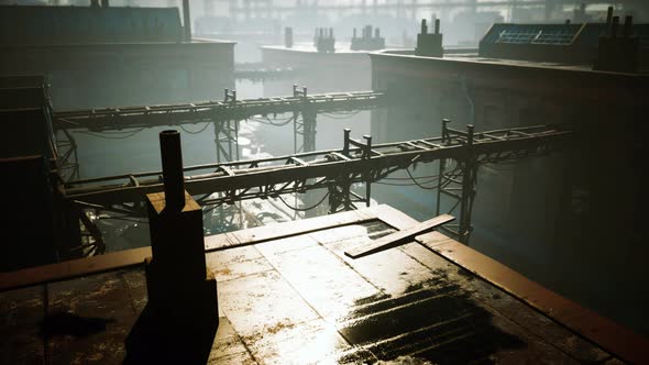 Ruins of a Very Heavily Polluted Industrial Factory alt