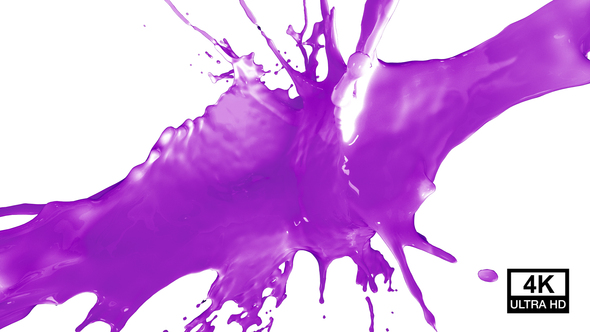 Purple Paint Drops Splash V5