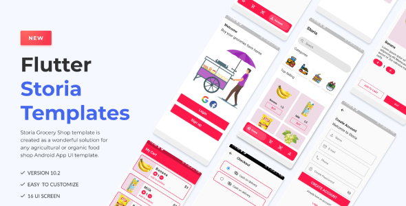 Flutter Storia Grocery Store App || Grocery App Template