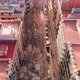 Aerial Shot of Street in Barcelona - VideoHive Item for Sale