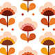Retro 60s Flower Pattern Design - GraphicRiver Item for Sale