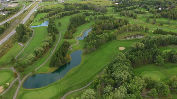 golf course on the highway