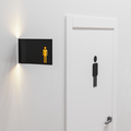 toilet door, women and men wc door, 3d render - PhotoDune Item for Sale