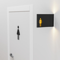 women toilet door and sign, wc women, 3d render - PhotoDune Item for Sale