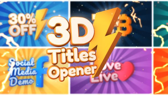 3D Titles and Logo Opener alt