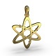 Atom pendant 3D print model - 3DOcean Item for Sale