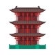Chinese Pagoda or Tower Vector Icon or Clipart - GraphicRiver Item for Sale