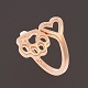 Heart and paw ring 3D print model - 3DOcean Item for Sale