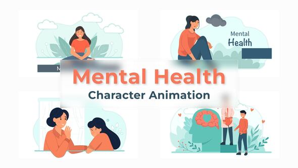Mental Health Character Animation Scene Pack