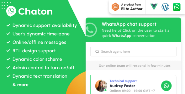 Chaton - WhatsApp Chat WordPress Plugin