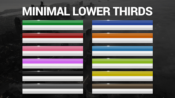 Minimal Lower Thirds