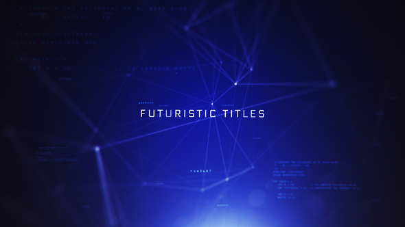 Futuristic Titles Mogrt