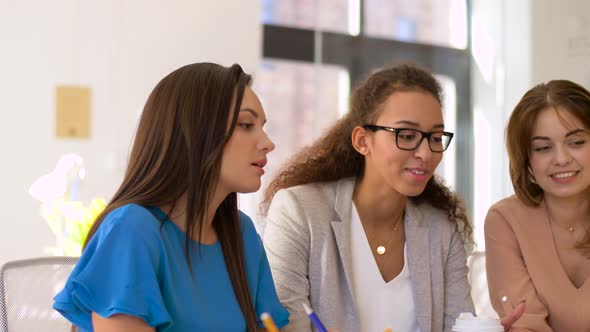 Businesswomen Having Video Call on Laptop