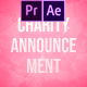 Charity Announcement Mogrt - VideoHive Item for Sale