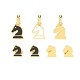 Knight pendant and earrings chess set 3D print model - 3DOcean Item for Sale