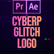Cyberpunk Glitch Logo Mogrt - VideoHive Item for Sale