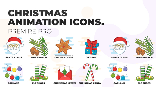 Christmas 3 - Animation Icons (MOGRT)