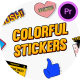 Colorful Stickers Pack for Premiere Pro - VideoHive Item for Sale
