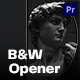 Black and White Intro Mogrt - VideoHive Item for Sale