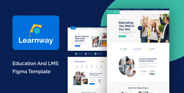 Learnway - Professional LMS Online Education Course Figma Template