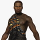 African Man Rigged Character 3D model - 3DOcean Item for Sale