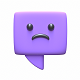 Sad Emoji Message Box - 3D Lowpoly Model - 3DOcean Item for Sale