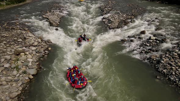 Rafting Races On The River