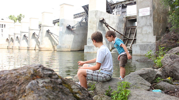 Boy On Bank 2