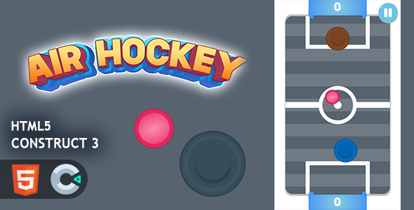 Air Hockey Construct 3 HTML5 Game