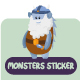 Monsters Sticker - GraphicRiver Item for Sale