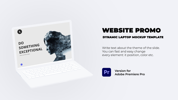 Dynamic Website Promo - Laptop Mockup