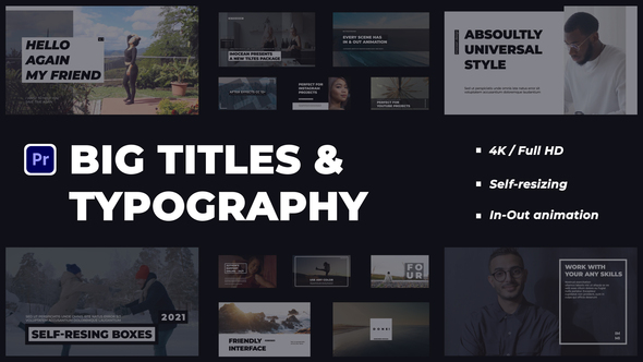 Big Titles & Typography | Premiere Pro