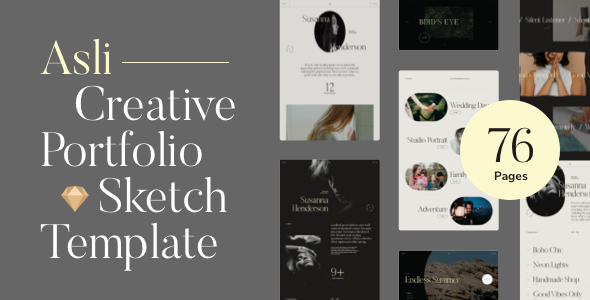 Asli – Creative Portfolio Sketch Template