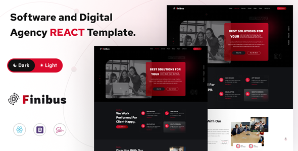 Finibus - Software and Digital Agency React Template