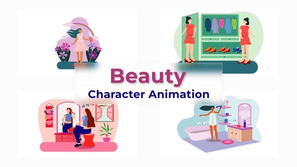 Beauty Character Animation Scene Pack